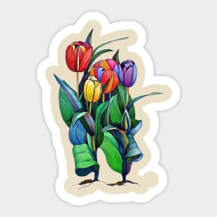 tulips Sticker